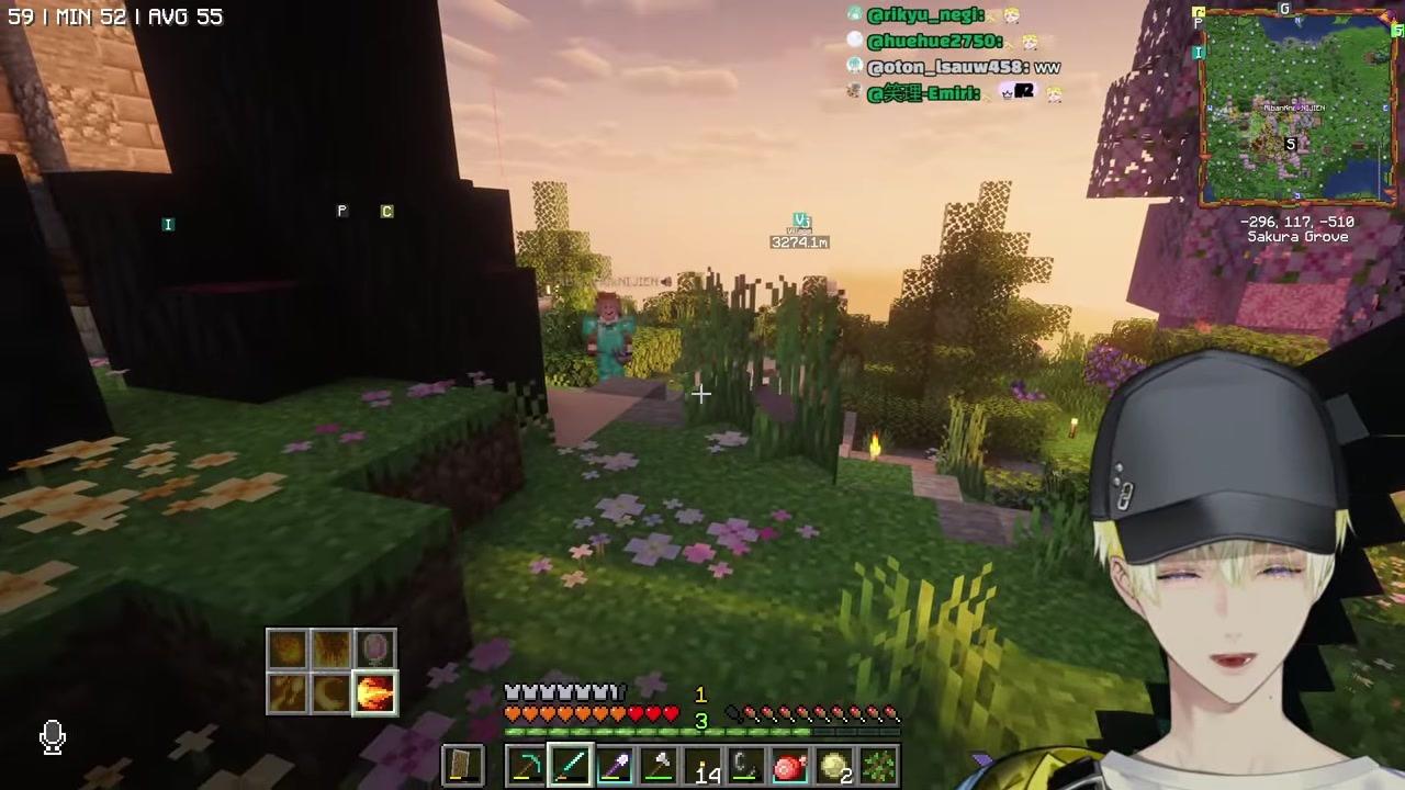 [Minecraft] Sonny panics as rollerblades send him zooming too fast