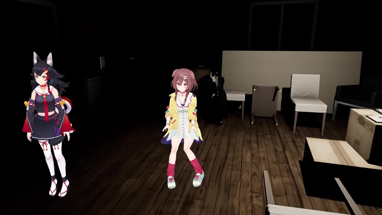 【3Dオフコラボ】『電気が！』と絶叫し椅子から転げ落ちそうになる戌神ころね